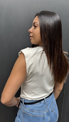 BLUSA CANELADA MUSCLE - CRU na internet