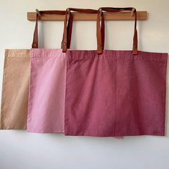 BOLSA CON MANIJAS DE CUERO (SE SACAN PARA LAVAR) - comprar online