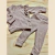 CONJUNTO LANILLA CON VUELOS T2 MARRON