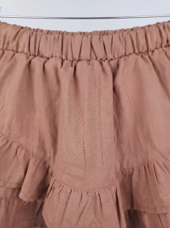 [TWILL VENICE] Short Pollera Con Volado - tienda online