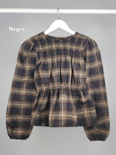 [CUADRILLE] Blusa Con Hilo Elastico Fruncido - Calabria