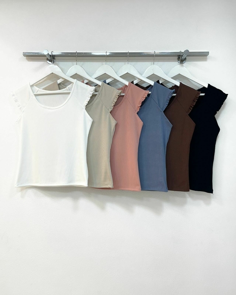 [MORLEY] Musculosa con volados