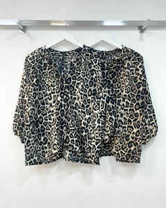 [CEY] Camisa cuello mao animal print