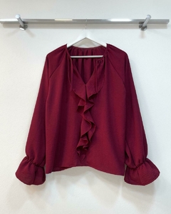 [CEY] Blusa cuello volados - tienda online