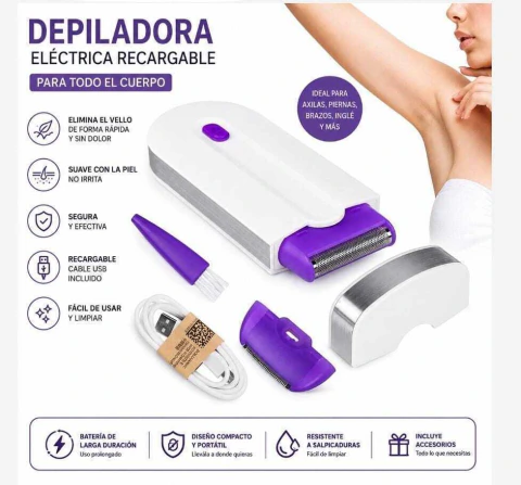 Depiladora eléctrica recargable