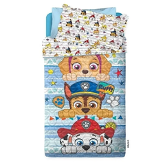 Cubrecamas Piñata reversible Princesas, Toy Story, Dinosaurios y Paw Patrol - 1 1/2 Plaza (2 piezas) - Almacen de Blancos