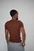 Camiseta canelada chocolate - comprar online