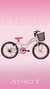 Bicicleta Aro 20 MTB Feminina Sem marcha Mist com Paralama e Cestão - Athor