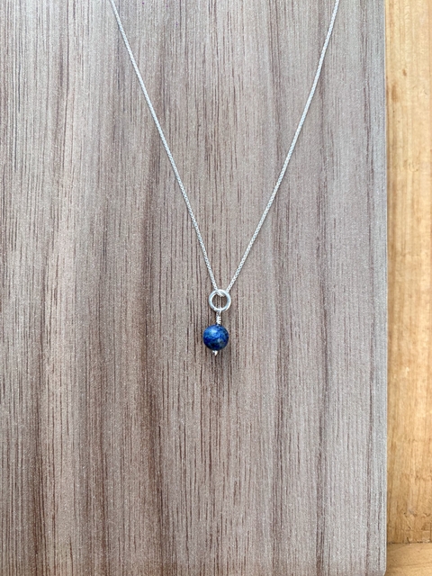 Pingente Minimalista Lápis Lazúli