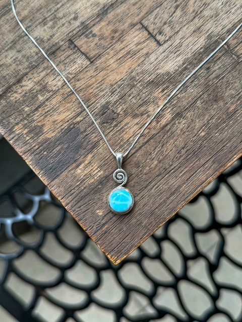 Pingente Espiral Larimar - comprar online