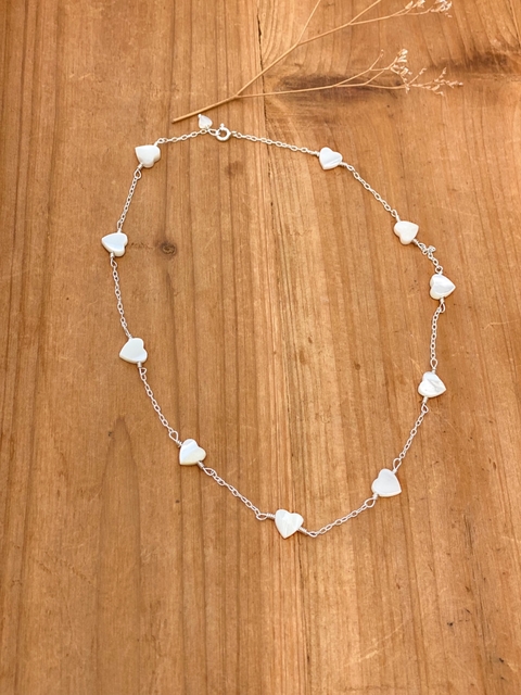 Colar Coração Madrepérola Maior