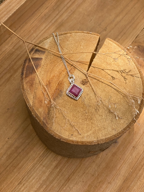 Pingente Rubi Losango