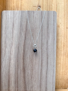 Pingente Minimalista Turmalina Negra - comprar online