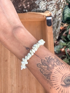 Pulseira Cascalho Jade Manteiga