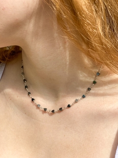Choker Corações Hematita - comprar online