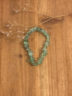 Pulseira Cascalho Fluorita Verde - comprar online