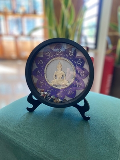 Mandala Buda Citrino e Cristais