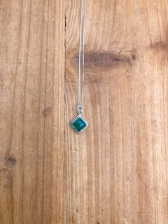 Pingente Quartzo Verde Losango - comprar online