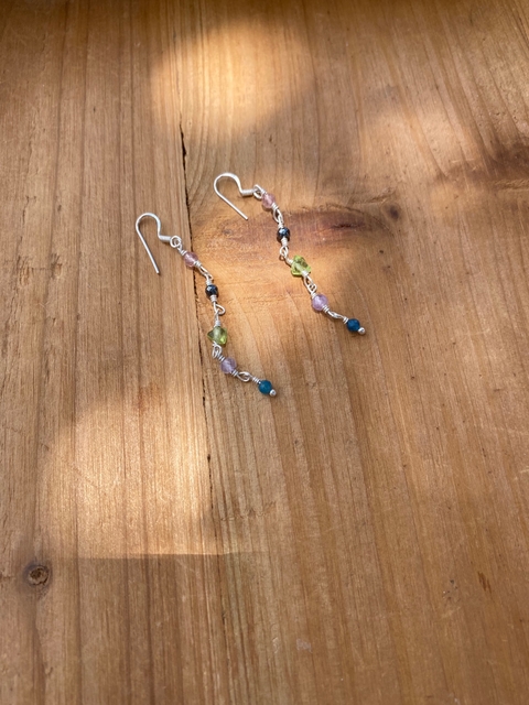 Brinco Mimoso Cristais Coloridos