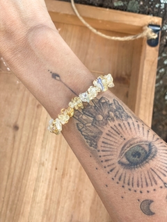 Pulseira Cascalho Citrino