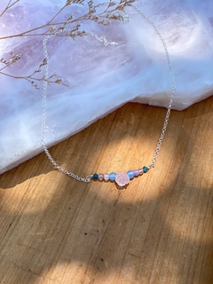 Colar Florescer Quartzo Rosa
