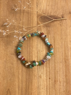 Pulseira Cascalho Mix de Cristais - comprar online