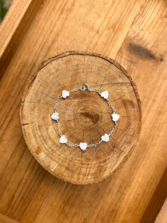 Pulseira Coração Madrepérola na internet