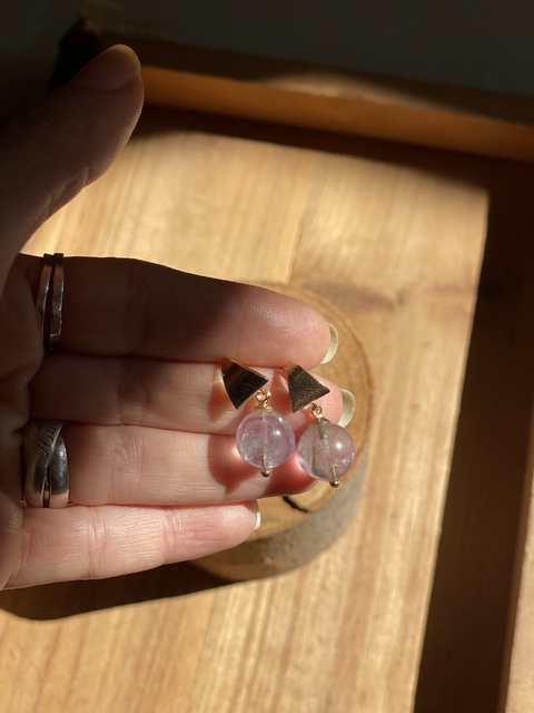 Brinco Fluorira Banhado a ouro 18 k