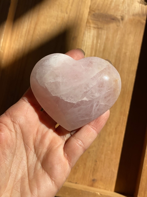 Coração de Quartzo Rosa