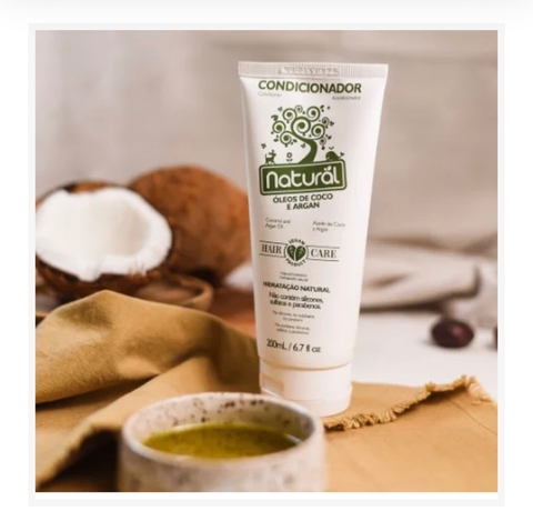 Condicionador Natural Óleo de Coco e Argan