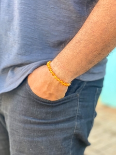 Pulseira Âmbar Mel - Flor do Mar