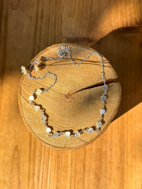 Colar Coração Madrepérola