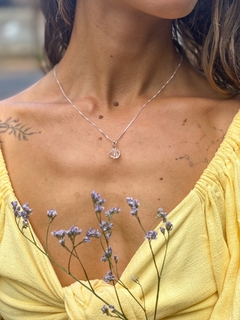 Pingente Flor Quartzo Transparente - comprar online