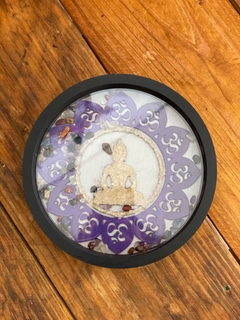 Mandala Buda Citrino e Cristais