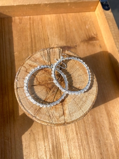 Brinco Argola Pedra da Lua - comprar online