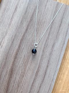 Pingente Minimalista Turmalina Negra