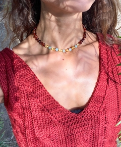 Choker Âmbar + Amazonita  na internet