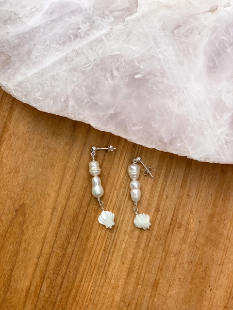 Brinco Concha Madrepérola