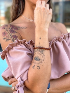Pulseira Âmbar Cognac Fosco