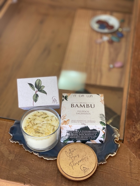 Vela Artesanal Fluídos Sagrados - Bambu