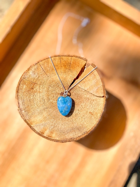 Pingente Coração Lápis Lazúli