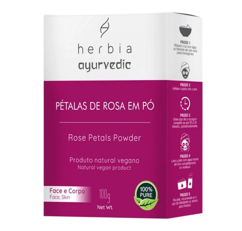 Máscara de Pétalas de Rosas Orgânicas