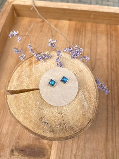 Brinco Labradorita Quadrado - comprar online