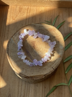 Pulseira Cascalho Ametista Lavanda