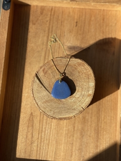 Pingente Quartzo Azul banhado a ouro 18k - comprar online