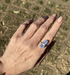 Anel Cianita azul Regulável - comprar online