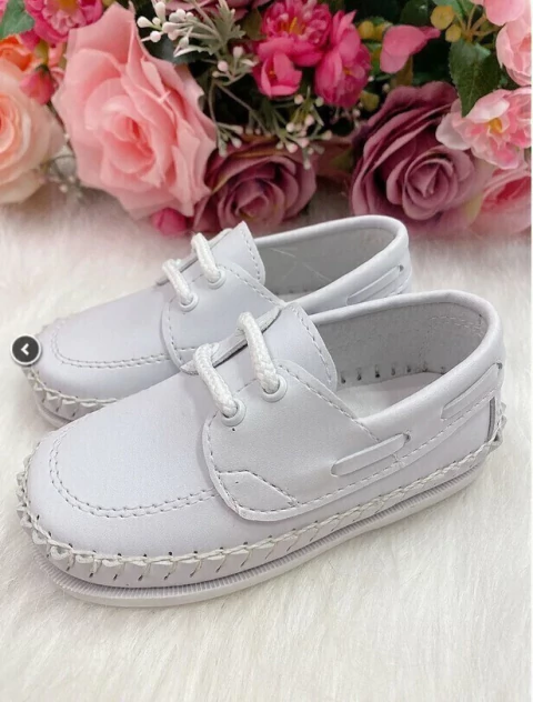 Calçado Mocassim Mili Sport Branco