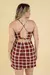 Vestido Dana Xadrez Vinho na internet