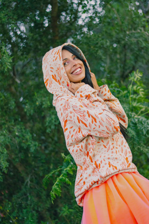 Buzo Baskerville ~ Pattern Floral ~ Tapioca