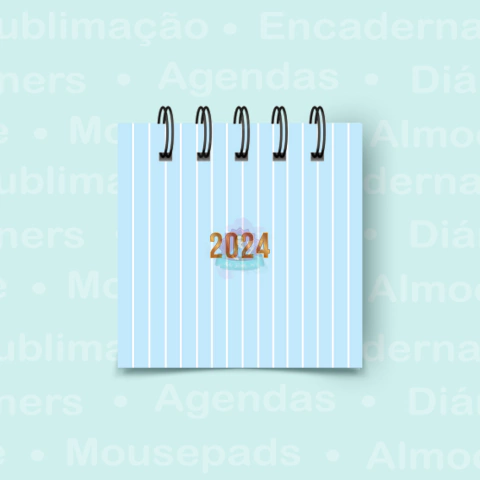 Mini calendário de mesa 2026